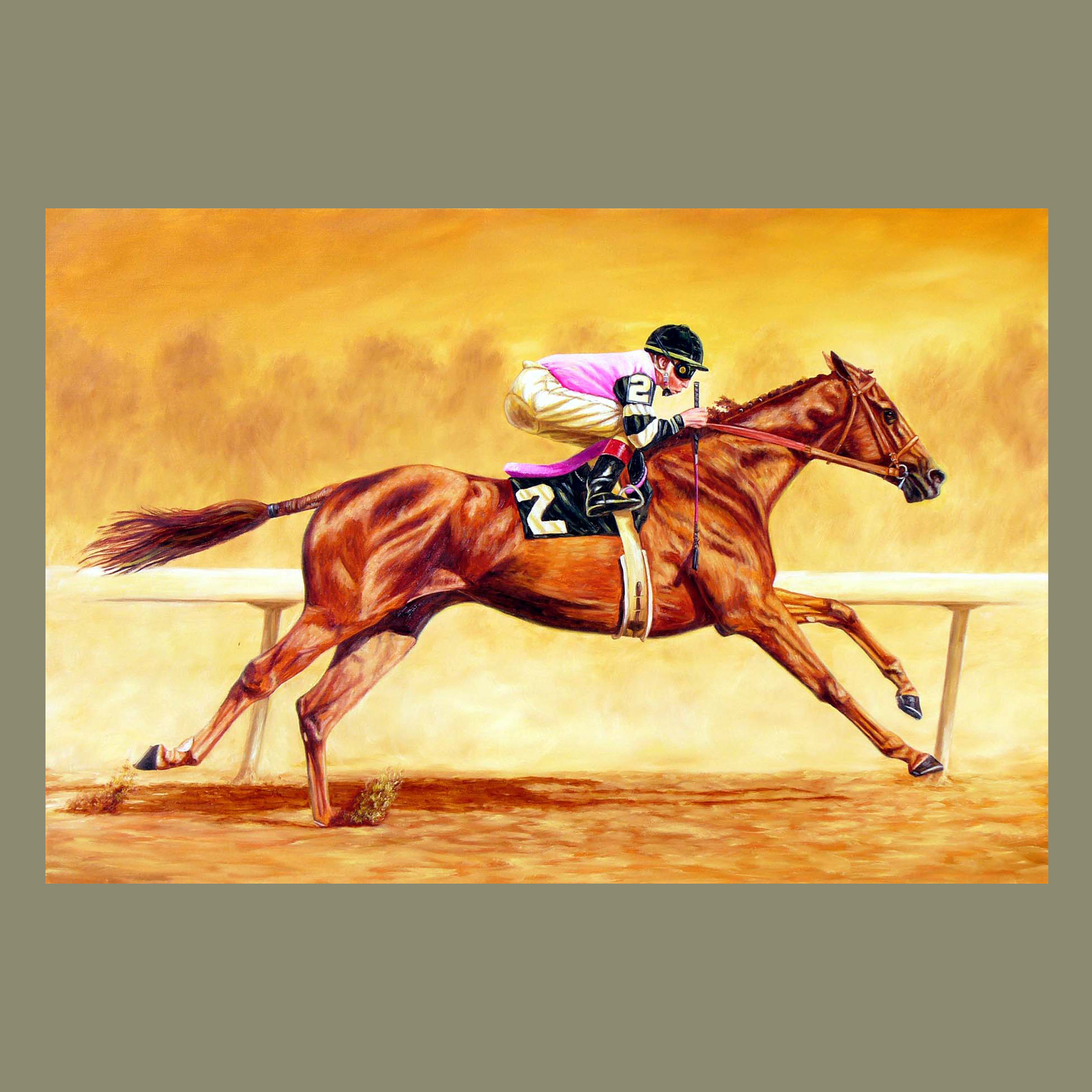 Affirmed, Steve Cauthen Up, 1978 Kentucky Derby, S/N Limited Edition Canvas Print.
