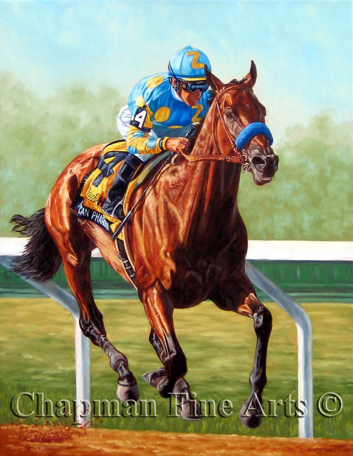 American Pharoah Wins the Haskell Stakes, Giclée Canvas Prints