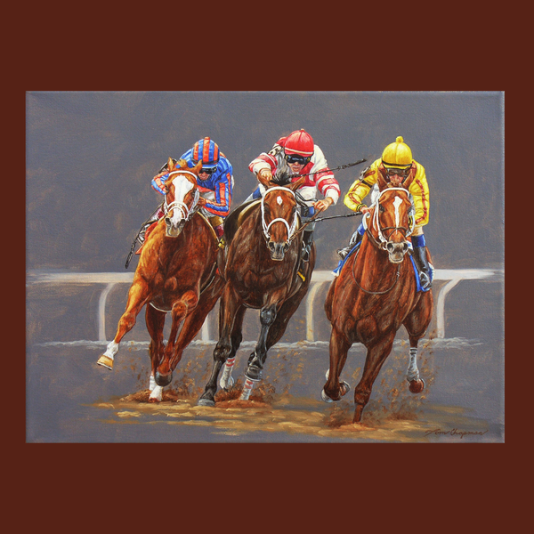 Rags to Riches, 2007 Belmont Stakes, S/N Limited Edition Canvas Print.