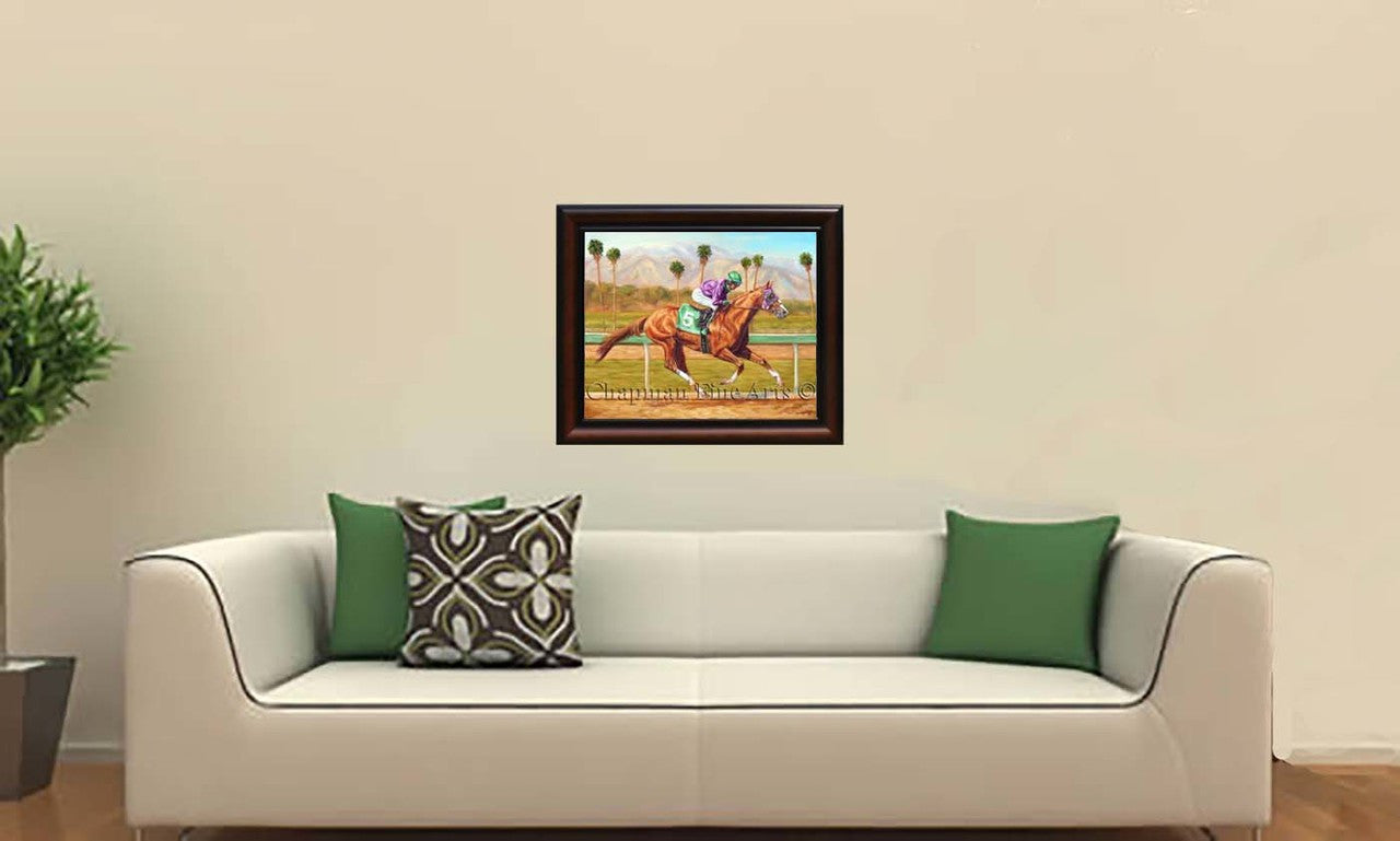 California Chrome Winning the Santa Anita Derby