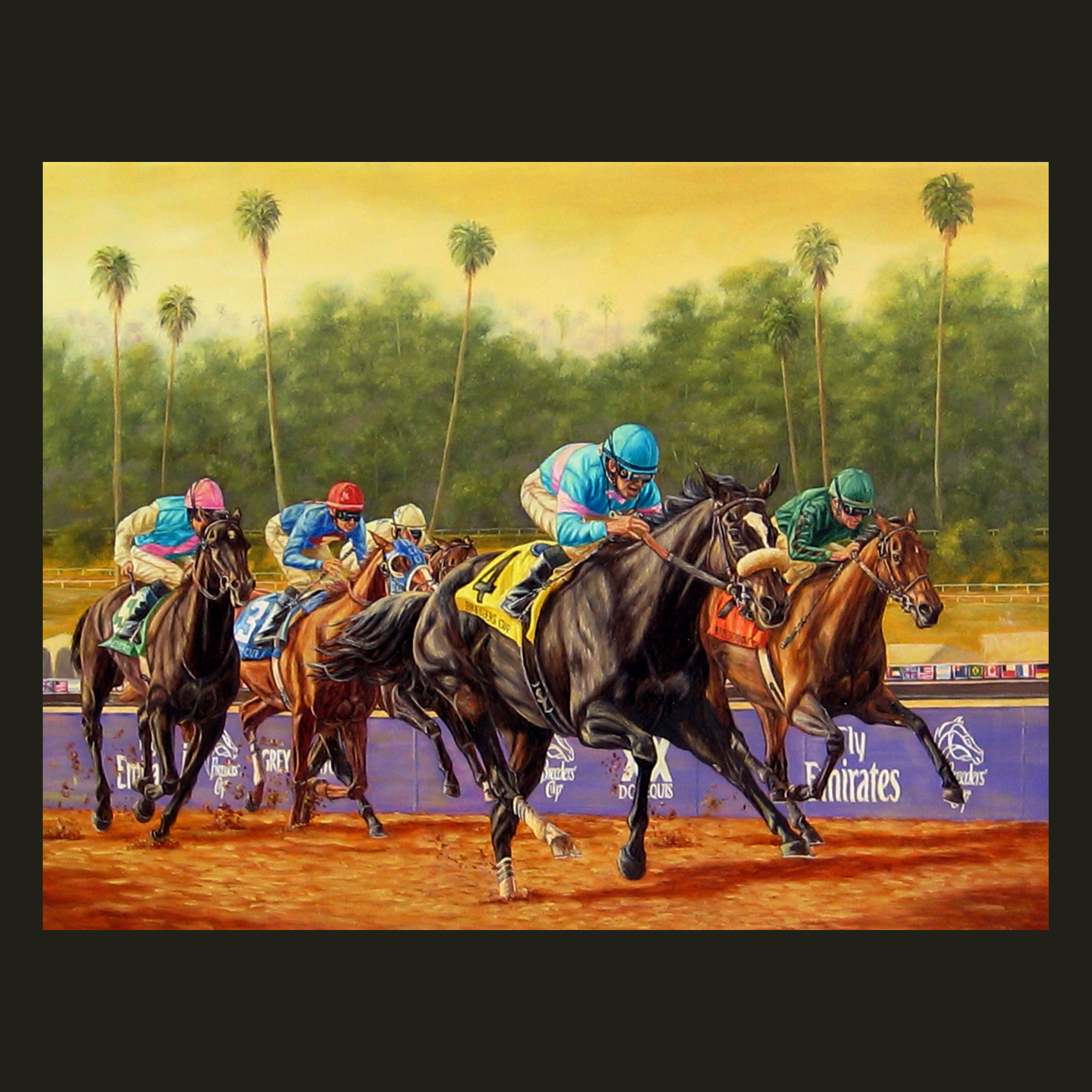 Classic Zenyatta, Breeders' Cup Classic 2009, S/N Limited Edition Canvas Print.