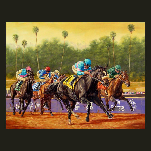 Classic Zenyatta, Breeders' Cup Classic 2009, S/N Limited Edition Canvas Print.
