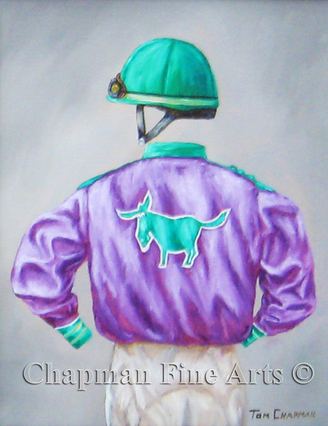 Racing Silks, oil painting on canvas commissions