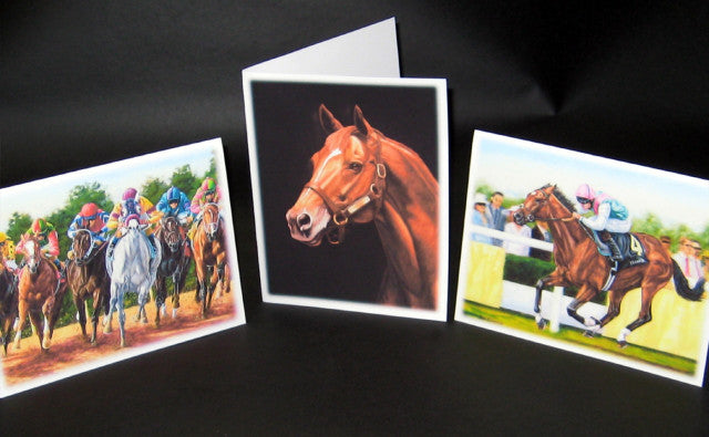 Horseracing Greeting Cards