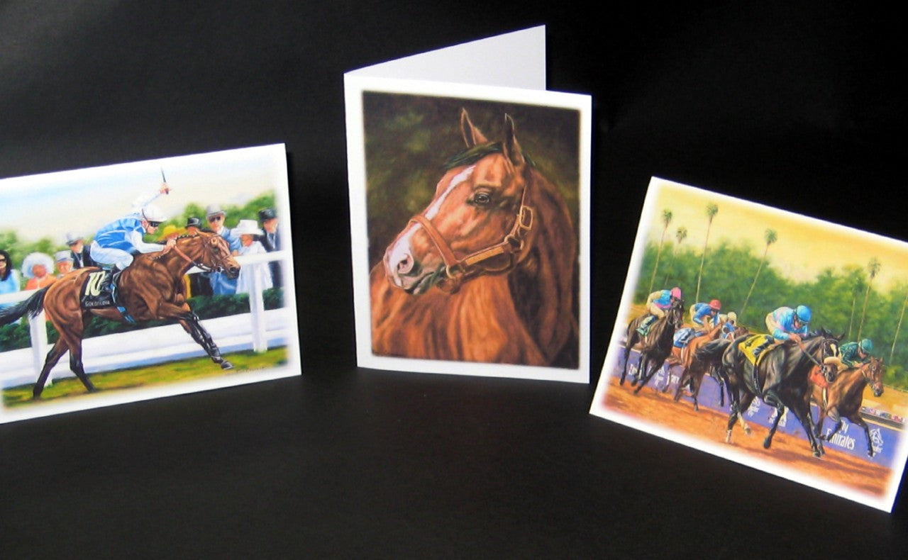 Horseracing Greeting Cards