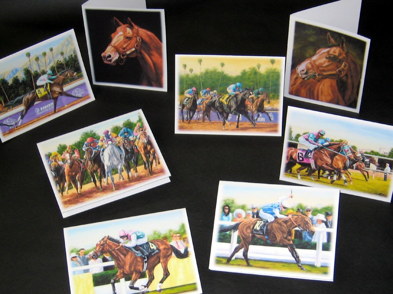 Horseracing Greeting Cards