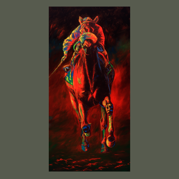 High Octane - horseracing S/N Limited Edition Canvas Print.