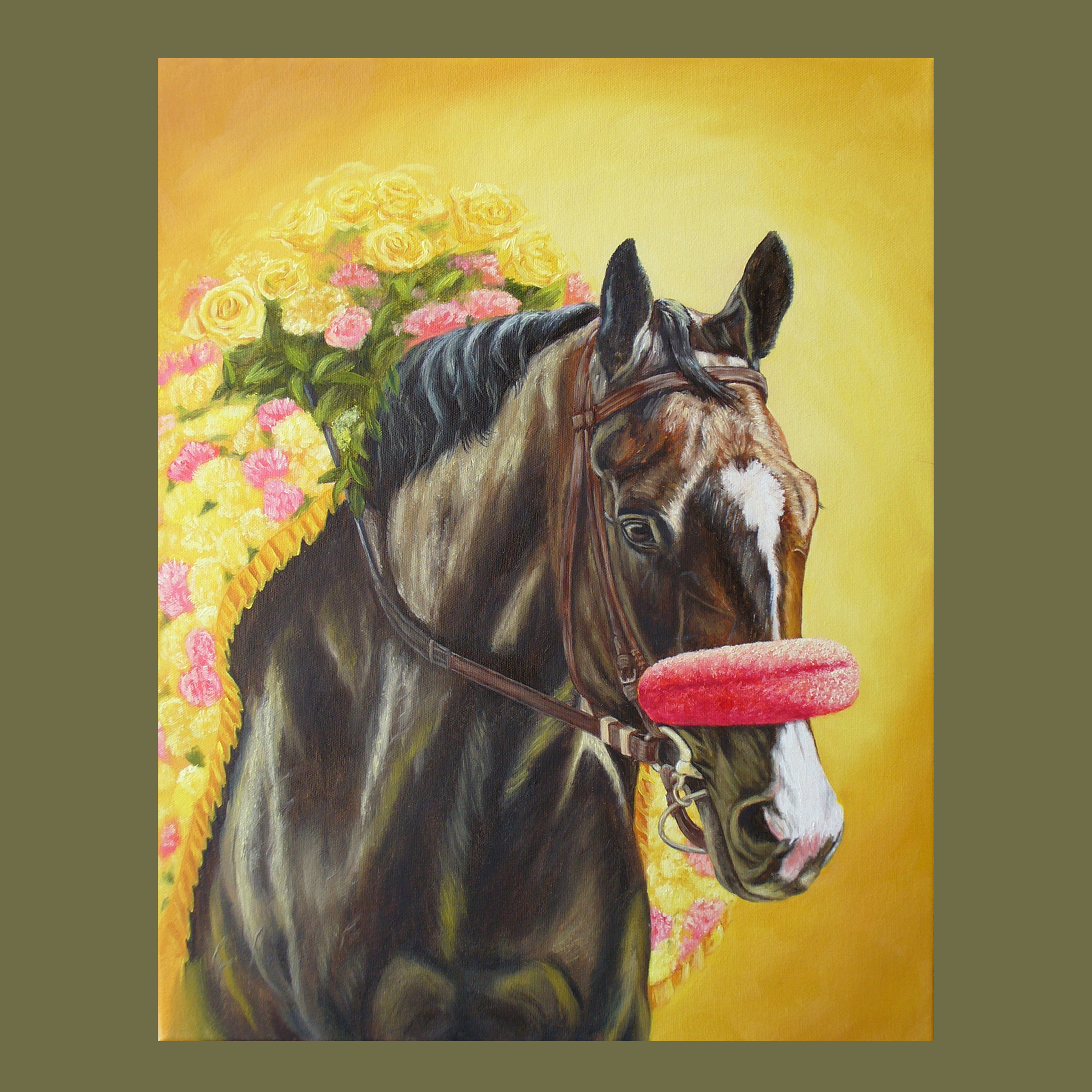 Lava Man's Claim to Fame - horseracing S/N Limited Edition Canvas Print.