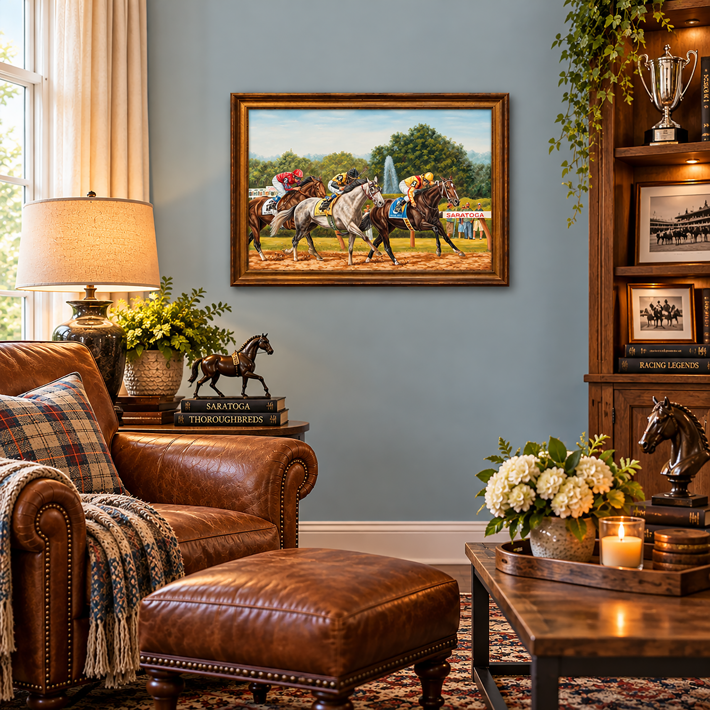 Rachel Alexandra Wins the Woodward Stakes, S/N Limited Edition Canvas Print.