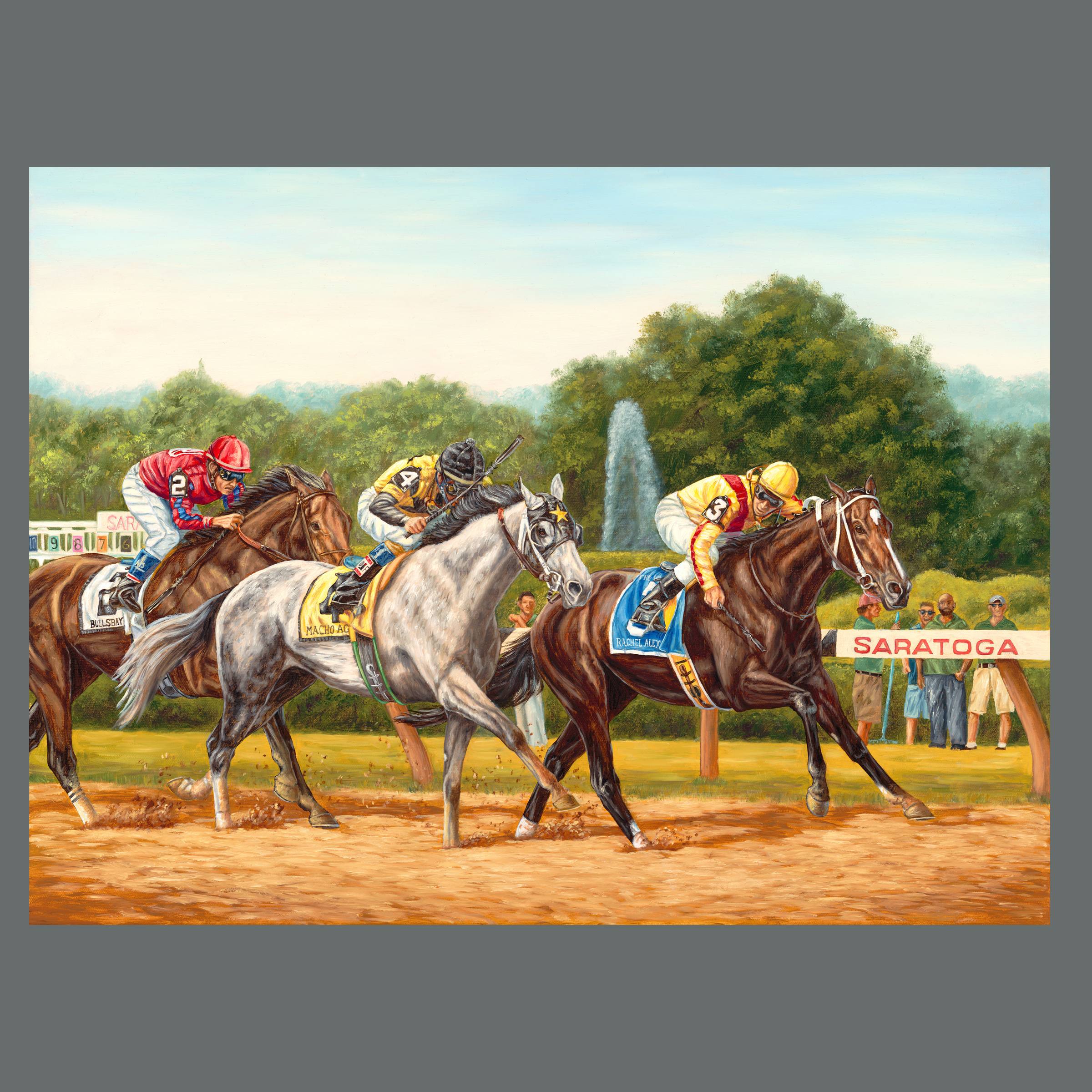 Rachel Alexandra Wins the Woodward Stakes, S/N Limited Edition Canvas Print.