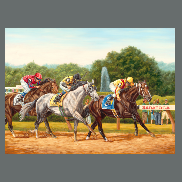 Rachel Alexandra Wins the Woodward Stakes, S/N Limited Edition Canvas Print.