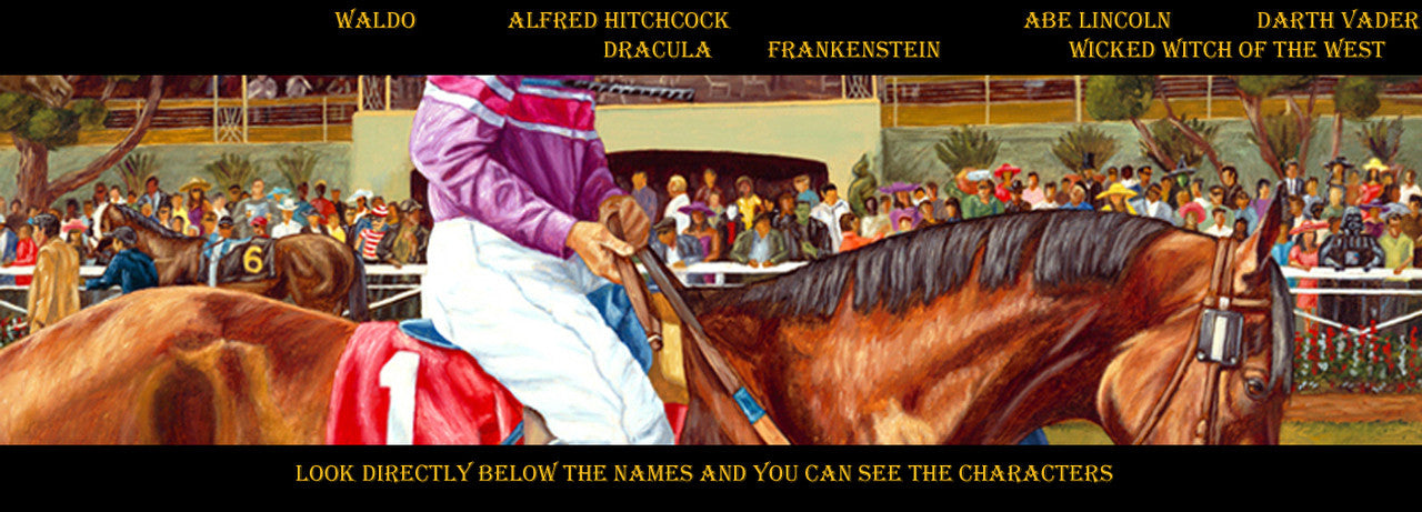 The Calm Before the Race - horseracing S/N Limited Edition Canvas Prints