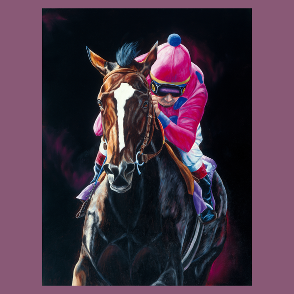 Tiznow, America's Horse - horseracing S/N Limited Edition Canvas Print.