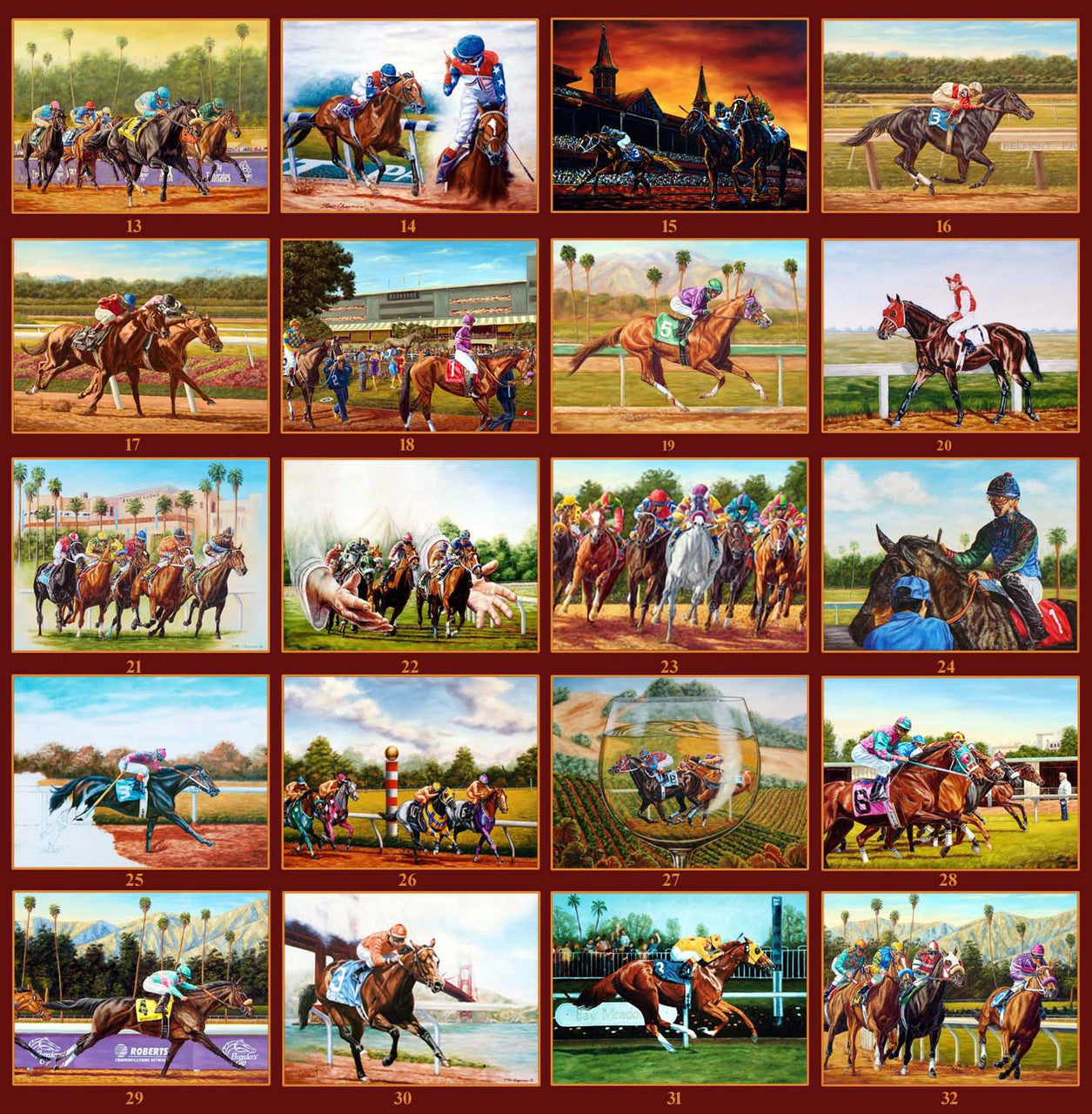 Horseracing Greeting Cards