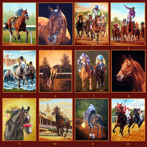 Horseracing Greeting Cards
