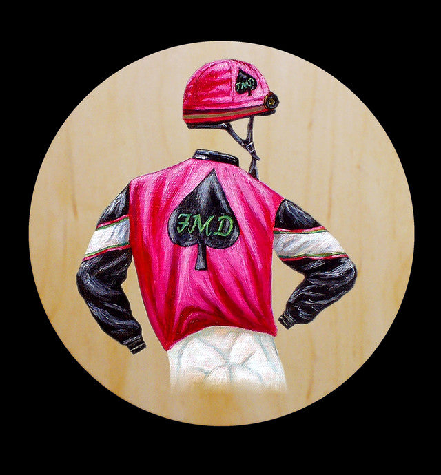 Racing Silks, oil painting on canvas commissions