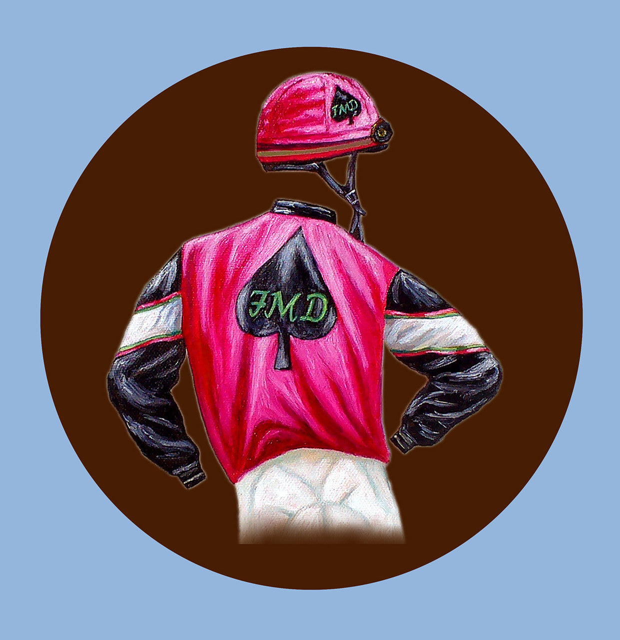 Racing Silks, oil painting on canvas commissions